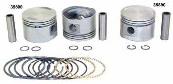 Hastings rings are sold in sets for 2 pistons and are available in cast or moly styles with 1/16 (.062) compression rings.