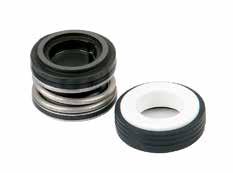 Elastomers are mated with adjacent shaft and housing components to complete the sealing system.