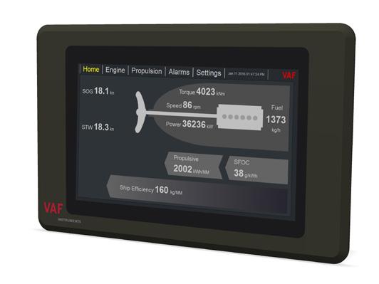 Monitoring and management solutions The TSense torque measuring system can be combined with the PEM4 Propulsion Efficiency Monitor, the vessel s monitoring system and/or IVY Propulsion Performance
