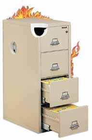 Fire Files + More Fire Files High-side drawer bodies Full suspension file drawers Insulation between all drawers Field-replaceable