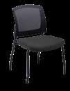 Chair Black Fabric on Black Frame 2708