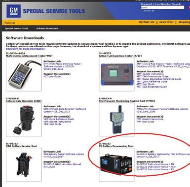 EL-50332 EV Battery Service and Depowering Tool The EL-50332 EV Battery Service and Depowering Tool is used to match the voltage level of a replacement battery section to the existing battery