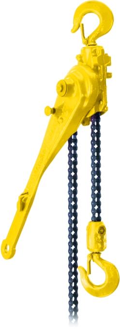 PC Roller Chain Capacities: / to Ton Roller chain is easily spliced to change lift or replace worn links Single or double locking pawl design PC Roller Chain Model Malleable iron roller chain ratchet