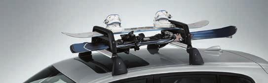 03 4 Surfboard holder The holder can be used to securely mount a surfboard and mast on all BMW roof rack systems.