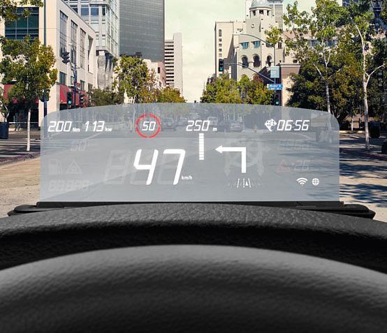 navigation information into the driver s line of sight, so focus can remain on the road ahead.