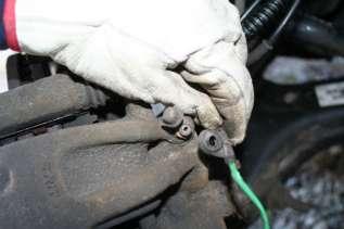 You should also lift the Brake nipple protector and uncouple the sensor