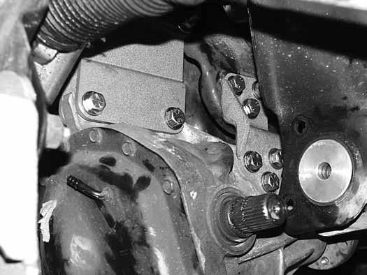 Attach the differential to the driver s side front and rear brackets Figure 22A with ½ x 2-1/2 bolts, nuts
