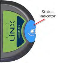 If the blue status indicator turns completely off either while you are trying to connect, or while you are connected, remove the LiNX Access Key