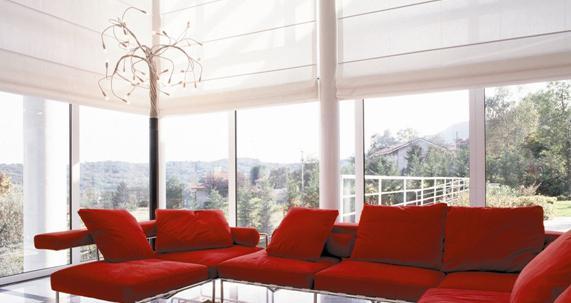 MOTORIZED ROMAN BLINDS Motorized Roman blinds is a pulling cloth curtain. Roman blinds is simpler comparing with traditional flat open blinds which gets greater sense of interior space.