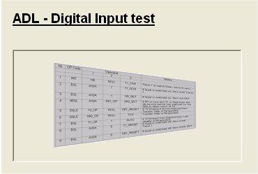 ADL - Digital Test The EOL test does not verify the external load sensor but asks the operator to confirm that a check was carried out during the system checks and, if so, to