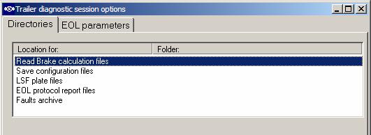 To define the location of a folder the following procedure should be followed: 1.