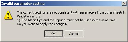 A warning message will be displayed if both options are configured.