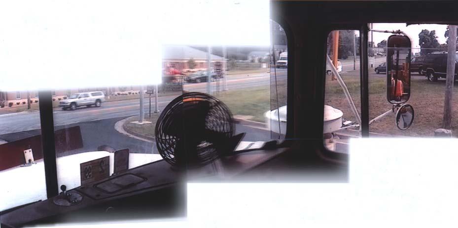 View from Inside the Cab Bug Shield Fan