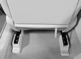 Release the reclining strap after positioning the seat at the desired angle.