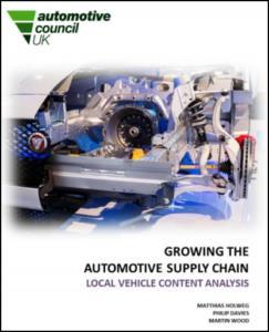 Auto Council Report Launched 20 th June 2017 Key Highlights: New Automotive Council study shows 44% of parts used to make UK cars now come from UK