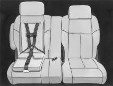 To find out where a bucket seat that has a built-in child restraint must be located in your vehicle, see Removable Rear Bucket Seats