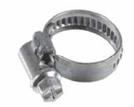 They are particularly suited for fuel, vacuum, water, emission and heater hoses and can be used with silicone hoses. Clamp Range (Min-Max) Hex Band Number Inches mm Size Width Qty. 54300...5/16"-1/2".
