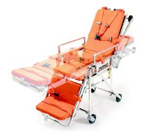 Ferno-Flex Model 28 Roll-In Chair Cot The lighter model 28 Ferno-Flex Roll-In Chair Cot quickly converts to any of four chair positions for maneuvering ease in narrow hallways, elevators, and other