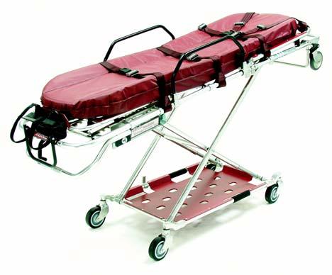 Ferno 35-A Plus Mobile Transporter Same features of the Model 35-A, plus: Solid bed surface for enhanced patient comfort Larger ergonomic sidearms Lower accessory tray Built-in oxygen cylinder holder