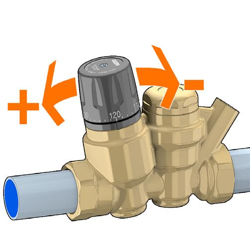Flow characteristics The THERMOSETTER thermostatic balancing valve is designed to balance individual branches of domestic hot water recirculation systems, based on the temperature at the valve.