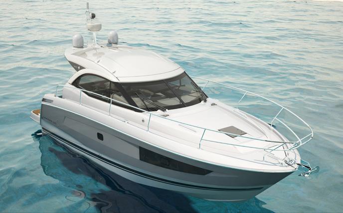 Available in 2 different versions, sport top and open, the LEADER 36 reveals sporty lines by Garroni Design and a superb V-shaped hull designed by Mickael Peters.