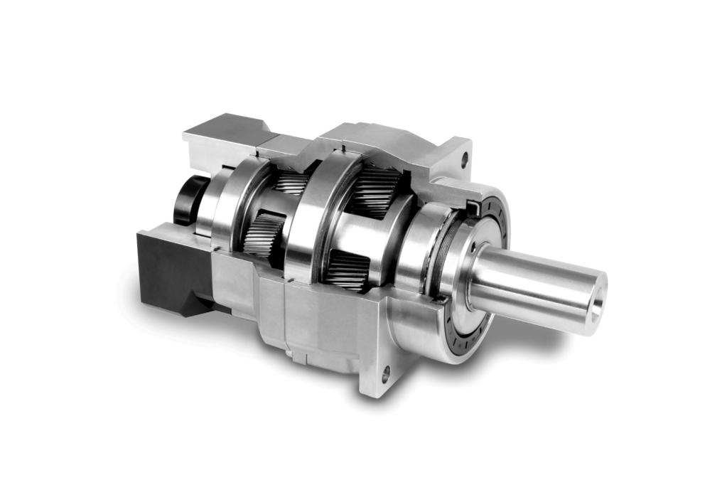 56dB). Precision tapered roller bearing support to increase radial and axial loading capacity.