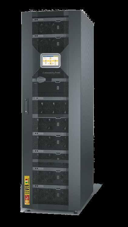 CELATE PRO UPS ONLINE 1-28 X 42 kw up to 1 MW + redundancy Utmost Availability Ultimate Scalability Unmatching Power Density Efficiency > 96,5% Multi Control Multi Flexible Multi Communication The