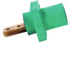 Receptacles are safety insulated for direct mounting to steel panels.