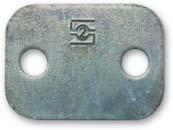 Unless otherwise stated, all metal parts (e.g. weld plates, cover plates, bolts, rail nuts, etc.