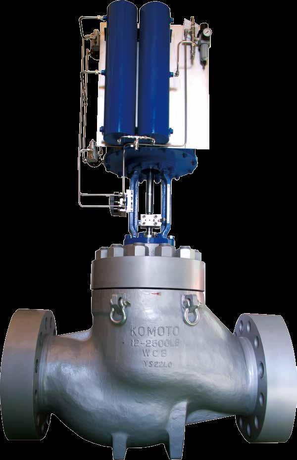 Globe valves ANSI 150~2500 / JIS 10K~63K DIN PN10~420 KOMOTO Globe valves are the best solution for throttling service in oil, gas, petrochemical and other industrial purposes.