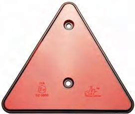 Trailer Reflector - for mounting on trailers - 2 mounting holes - dimension: 13.5 x 13.