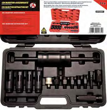 5 sqmm - width: 137 cm - incl. 7 pin connector - E-marked 80956 14-piece Injector Extractor Kit - incl.
