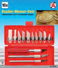 16-piece Cutter Set - for modeling and artwork, for precise cutting of vinyl,