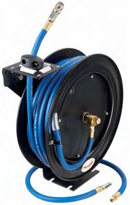 0 mm ² 1410-C Retractable Air Hose Reel, 15 m - suitable for mounting on wall, floor and ceiling - with hose