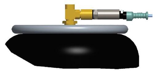Hardware Setup External Pressure Sensor Transducer Intelligent Trailer 1. Plumb the External Pressure Sensor Transducer into the air system using a runtee.