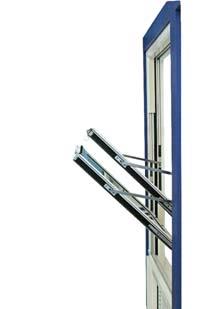 Comar 5Pi Vertical Sliding Windows Function The vertical sliding window is designed to allow maximum ventilation through two opening sashes without projecting either inward or outward.