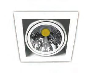 Multi Mini Xito - Recessed downlight for LED Module - Polycarbonate reflector in silver vacuum plating - Metal trim and body in various colors - CRI 95