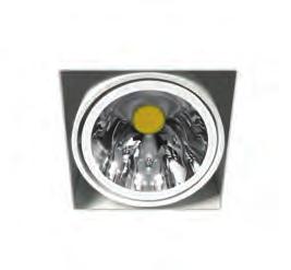 Multi Mini Xito Trimless - Recessed downlight for LED Module - Polycarbonate reflector in silver vacuum plating - Metal trim
