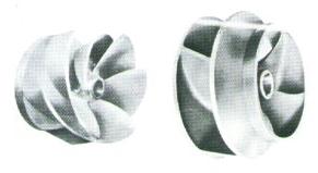 TECHNICAL DATA Impeller Semi axial single inlet opened or closed design according to specific speed with helicoidal vanes. Hidraulically balanced by means of holes in the impeller hub.