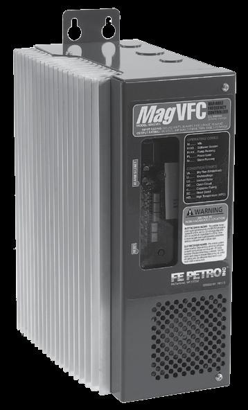 The MagVFC detects and displays these system conditions: Dry tank (initiates an immediate pump shutdown). Continuous pump run. Low incoming voltage. Pump motor failure. Short circuit detection.