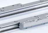 In the pair of single rails with roller shoes version there is no cassette plate. As a result, the guide width can be selected freely.