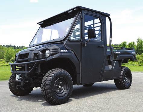Steel roof with acoustical headliner. Can-Am Defender Cab It s ready for action!