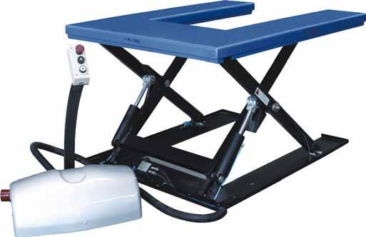 Material Handling Equipment Flat scissor lifting table Flat scissor lifting table model HTF-U SILVERLINE Capacity 1000 kg For the professional lifting and handling of loads within a warehouse