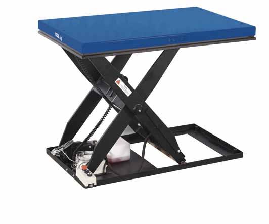 Material Handling Equipment Handling table Handling table model HTH-E SILVERLINE Capacity 500-3.000 kg For the professional lifting and handling of heavy loads and palletized goods at workplaces.