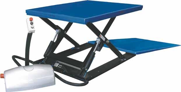Material Handling Equipment Flat scissor lifting table Flat scissor lifting table model HTF-G SILVERLINE Capacity 1000 kg For the professional lifting and handling of loads within a warehouse