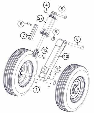 Wheel Assemblies Wing Wheel Assembly Main Frame Wheel Assembly # Description Part. No.
