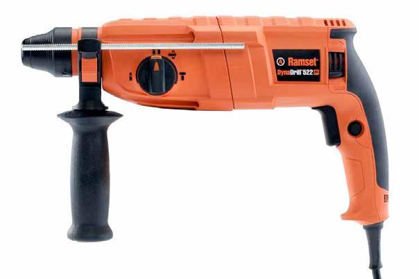 DynaDrill 522 2kg Combi Hammer 4 mode setting - drilling, hammering, chiseling & neutral 790W Motor Soft grip handle for comfortable control DynaDrill Corded Power Tools The Ramset DynaDrill 522