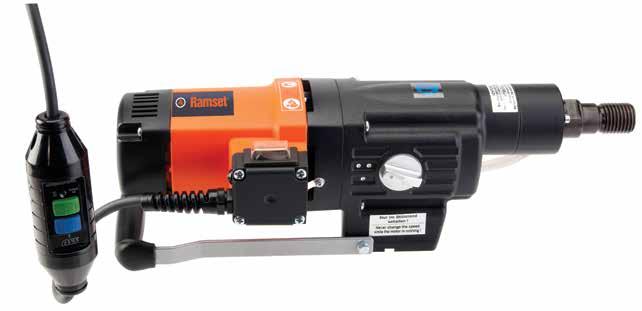 Drilling Motor RM250-2500w Diamond Drilling Power Tools Powerful 2500w motor 2 speed selector Double shank 1 ¼ UNC & ½ BSP connection The RM250 is a high performance drilling machine designed for use