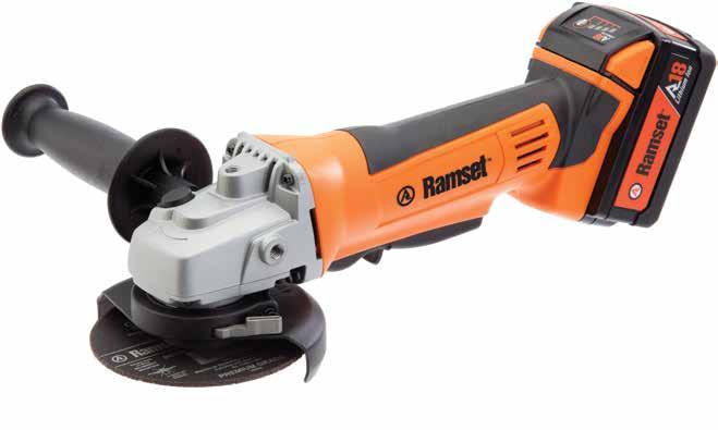 Angle Grinder 18V Cutting & Finishing Tool Cordless Power Tools Three position auxillary handle Convenient paddle switch design for increased operator control and comfort Quick tool free guard