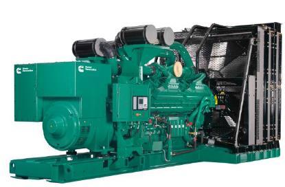 Specification sheet Diesel generator set QSK60 series engine 2500 kw 60 Hz Emergency Standby EPA emissions Description Cummins commercial generator sets are fully integrated power generation systems